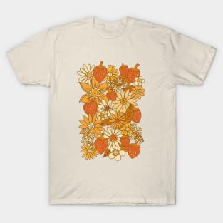 Strawberry Florals - Warm Harvest T-Shirt